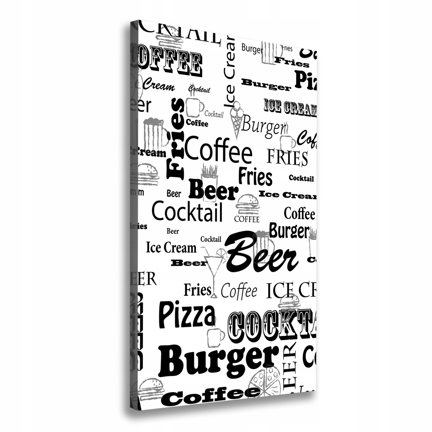 

Foto obraz na płótnie Menu w restauracji 50x100 cm
