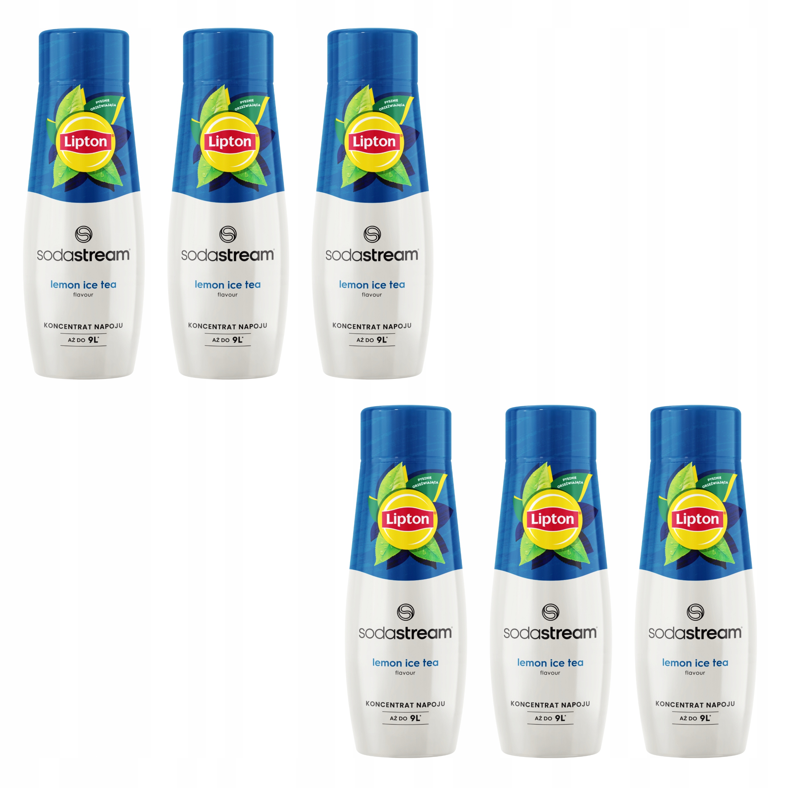 Levně 6 x Sodastream koncenrat Lipton Lemon koncentrát na vodu Ice Tea 440 ml.