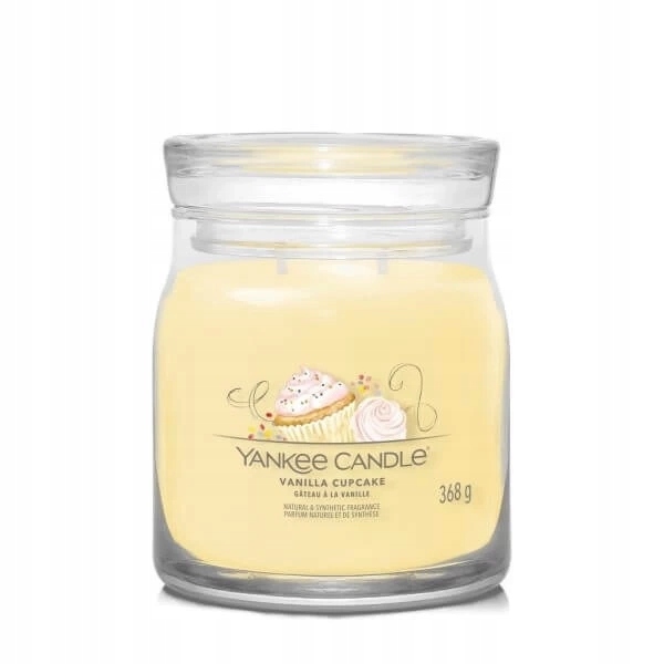 Yankee Candle Vanilla Cupcake střední sójová svíčka se dvěma knoty 368 g