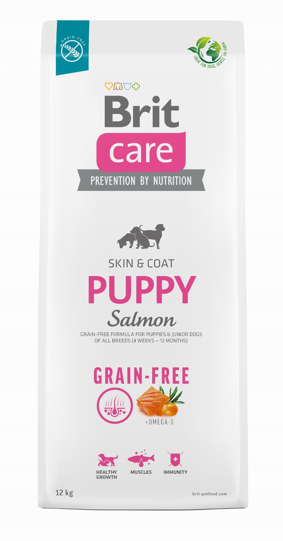Levně Brit Care Dog Grain Free Puppy Salmon 12 Kg