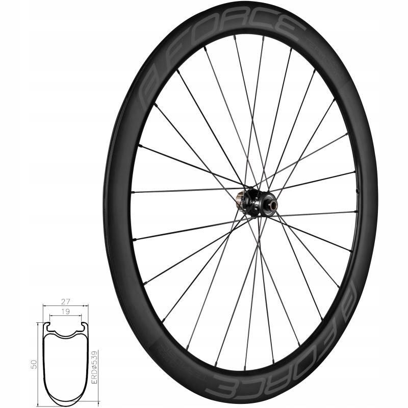 Force Zapletené kolo Team Sp Karbon Disc 50 zadní plášť 704386