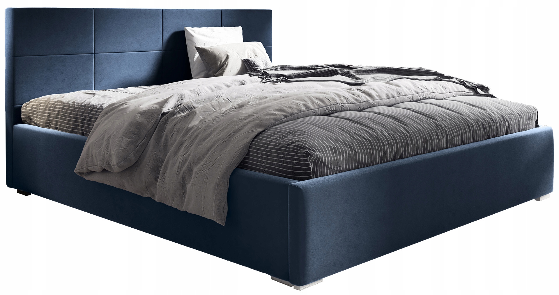 Čalouněná postel 160x200 s úložným prostorem na povlečení matrace Matia Granátová
