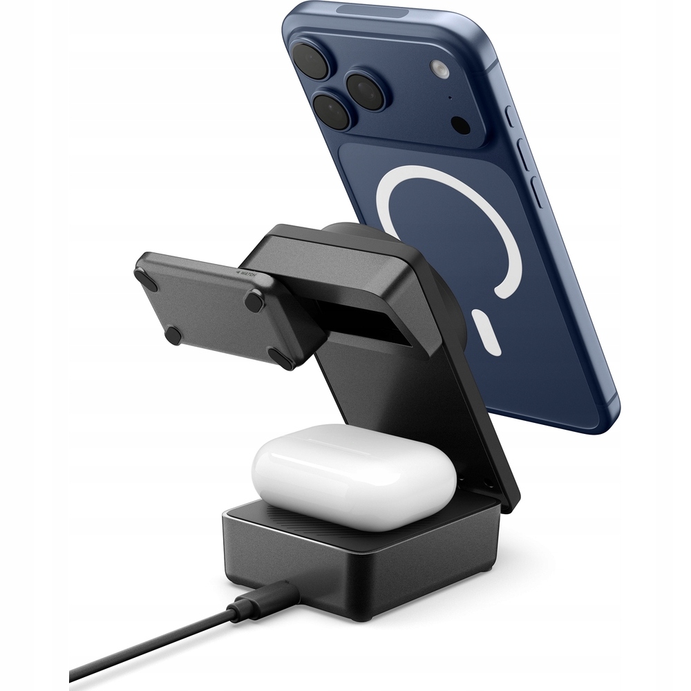 Nabíječka Qi2.2 pro MagSafe, indukční skládací 3v1, rychlá 25W, Spigen