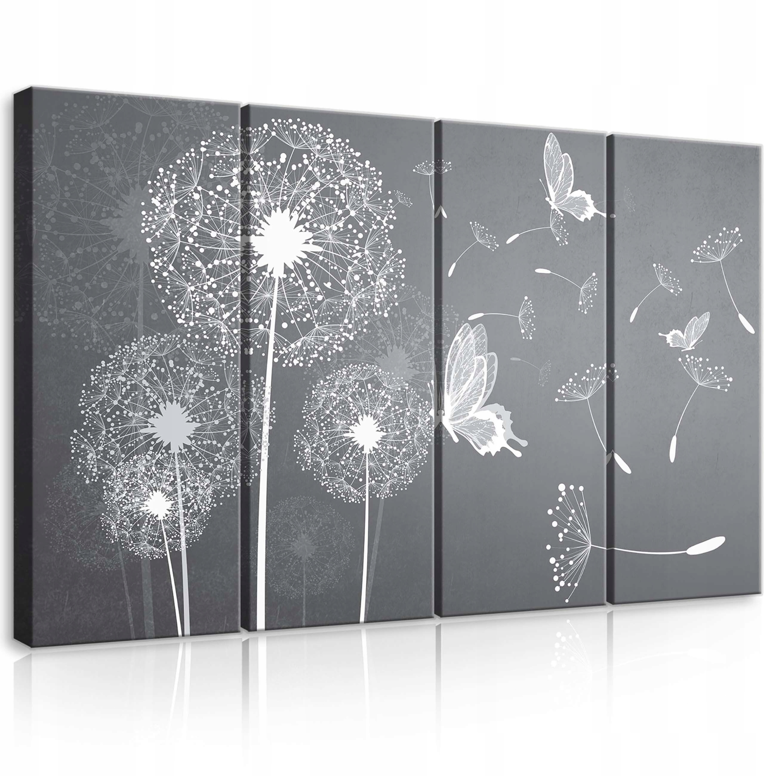 Obraz 120x80 Nízka hmotnosť jemnosť púpava motýle leto príroda pokoj