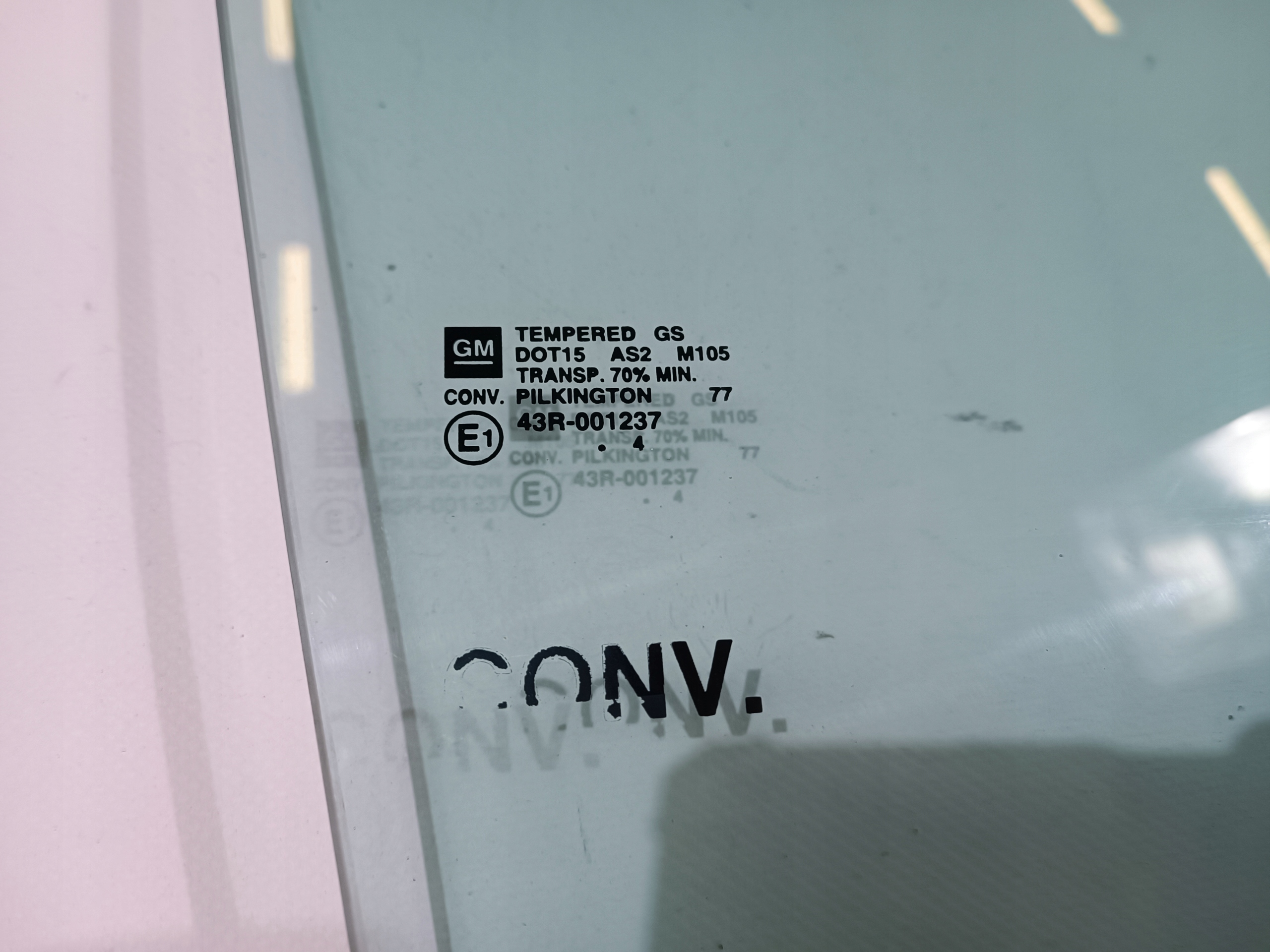 window side door right Chevrolet Camaro Cabrio 2009-2014