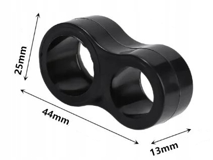 ODBOJNIK OGRANICZNIK SILIKONOWY NA KLAMKĘ DRZWI ODBÓJ OSŁONA CZARNY 1 szt Kolor czarny