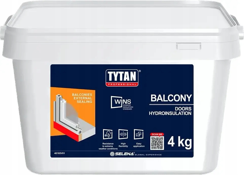 Hydroizolacja Drzwi Balkonów 4 kg Tytan Balcony Wins 4KG