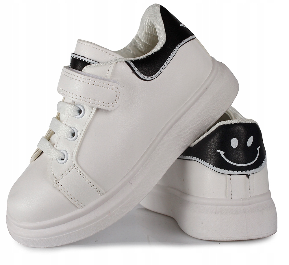 

Białe trampki adidaski Clibee sneakersy uśmiech 29