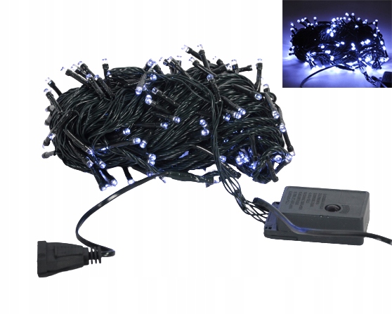 

Lampki Choinkowe 500LED Zewnętrzne Biały Zimny