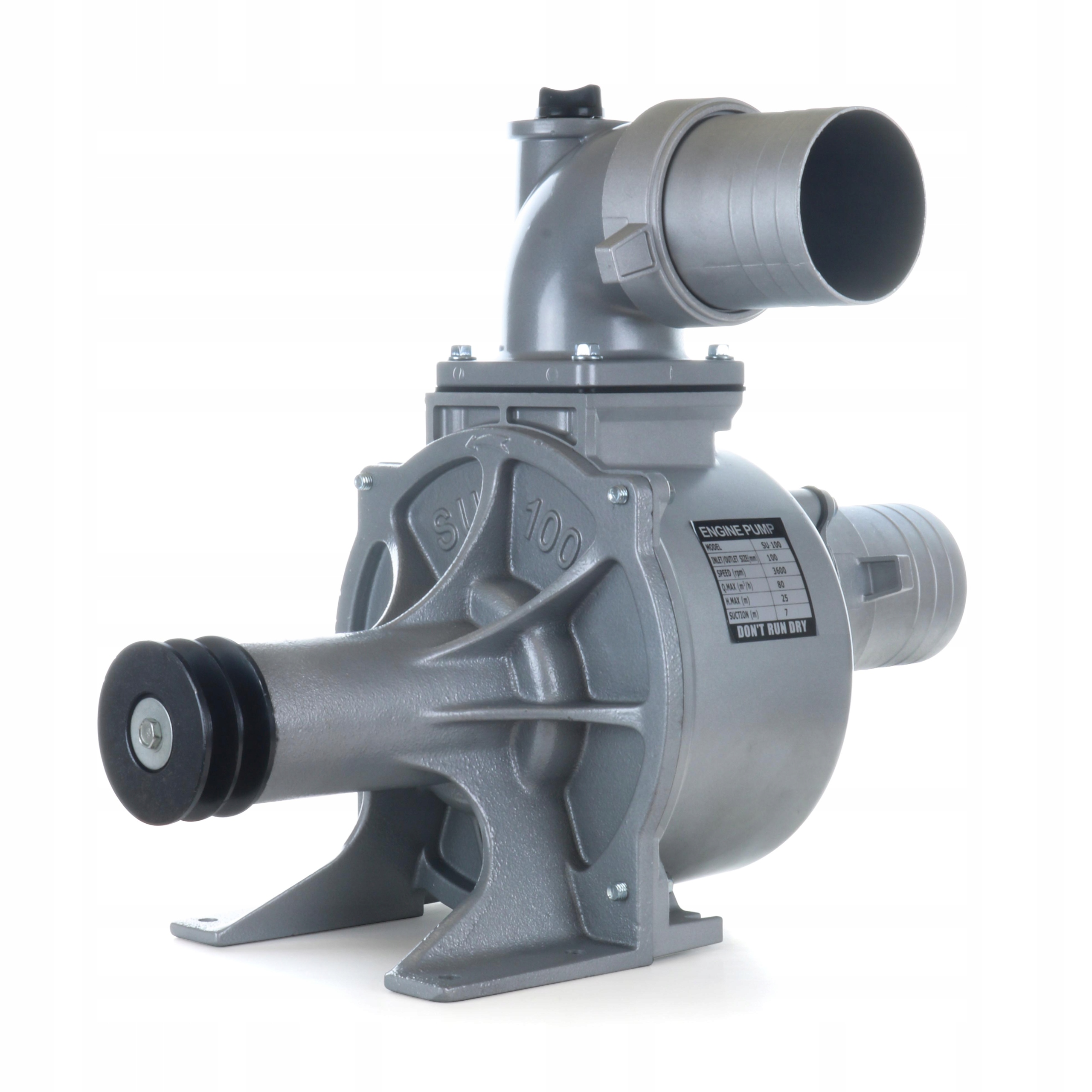 Pompa wody na Wom Barracuda SU100 4" 1300 l/min napęd na pasek klinowy