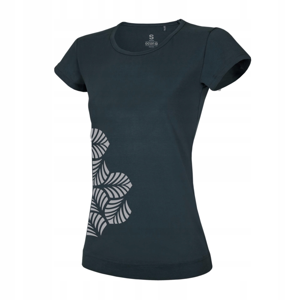 Tričko Ocún Classic T Women Leafs anthracite obsidian|S