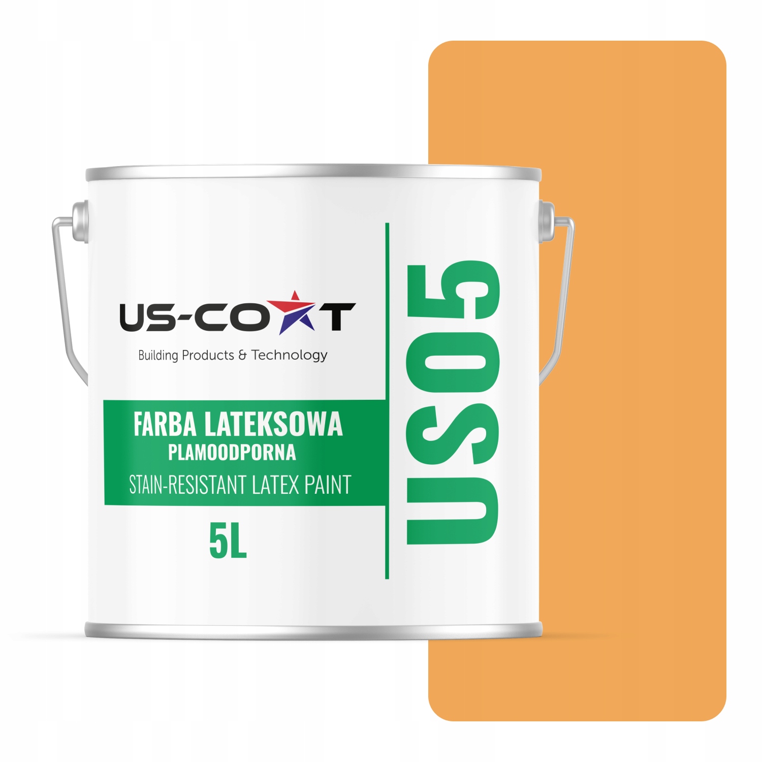 Latexová Farba Odolná Voči Škvrnám Tekvicová Farba H6345 5L Matná Na Steny Stropov