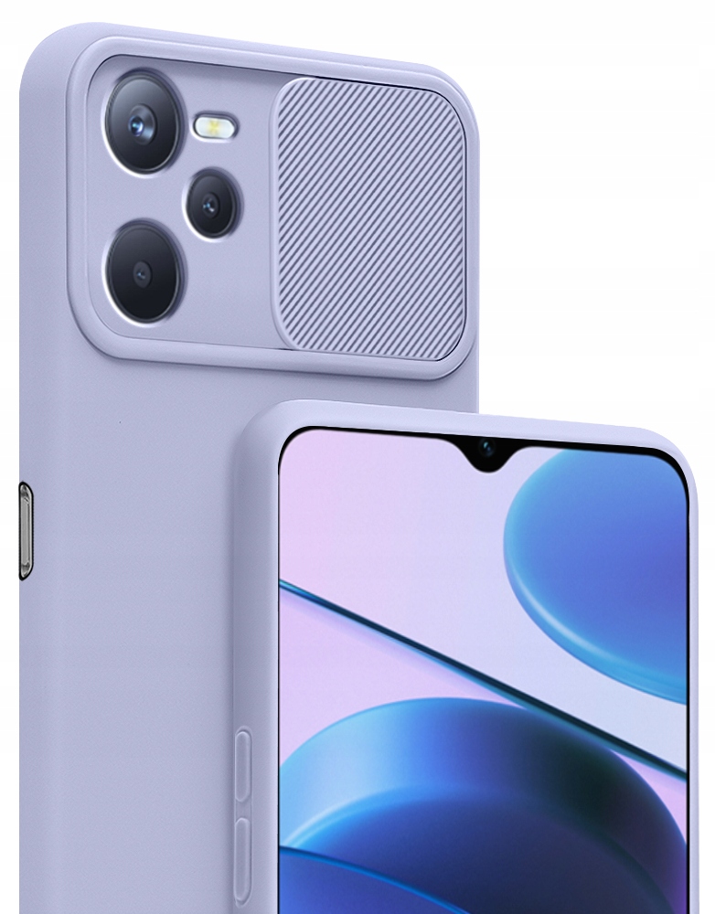 

Etui Silicone CamShield Szkło 9H do Realme C35
