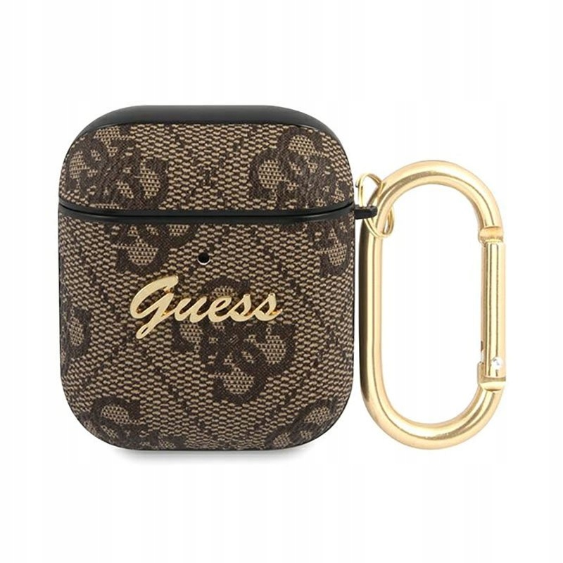 Guess Etui AirPods 1/2 gen (brązowy)