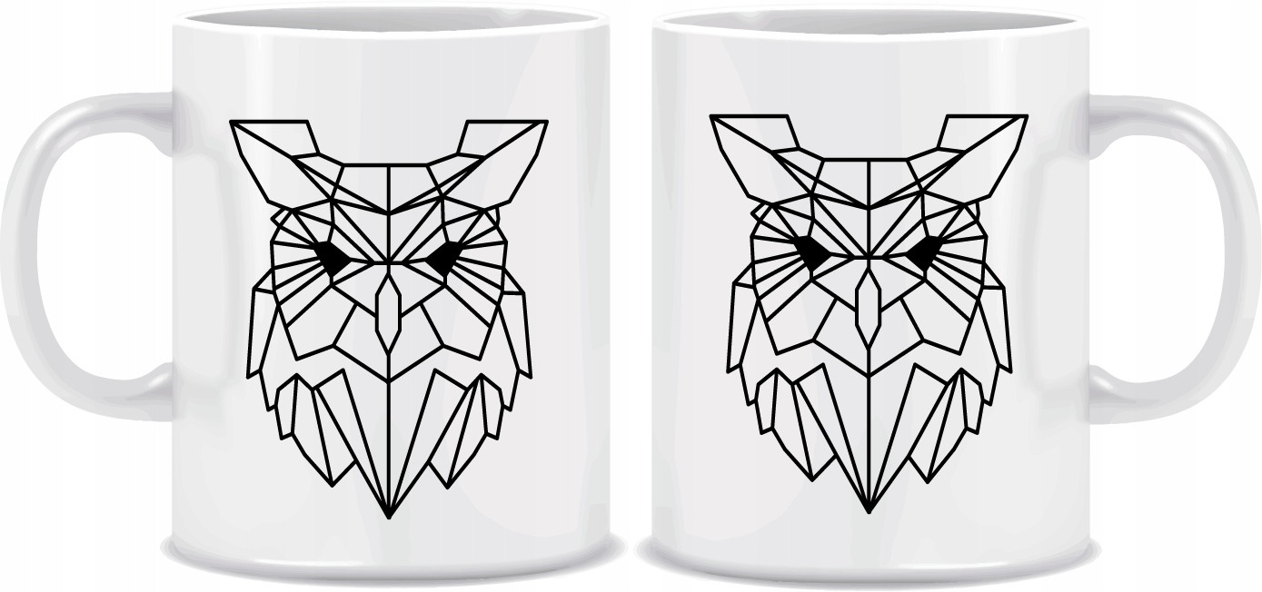 

Kubek Sowa Geometryczny 330ml + kartonik