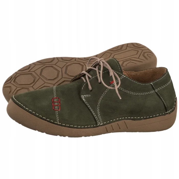 Dámské kožené polobotky Artiker Zelené 57C2112