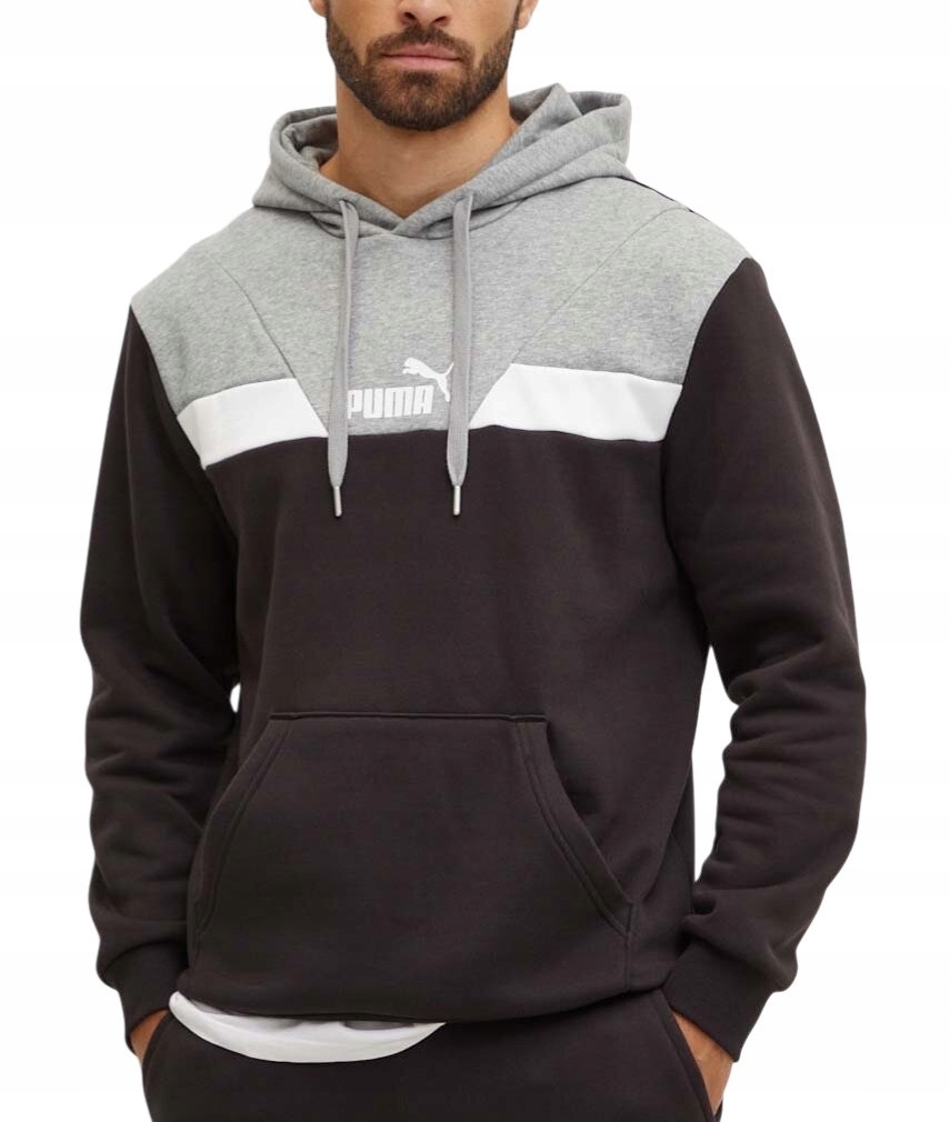 Męska bluza sportowa Puma Power 681731-01 dresowa z kapturem bawełniana L