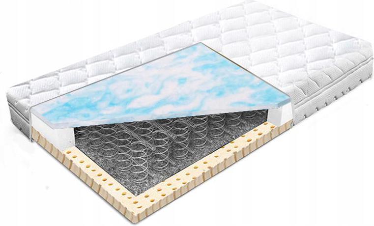 Materac sprężynowy 160x200 lateksem producent bonellowy z bonell H2 25cm