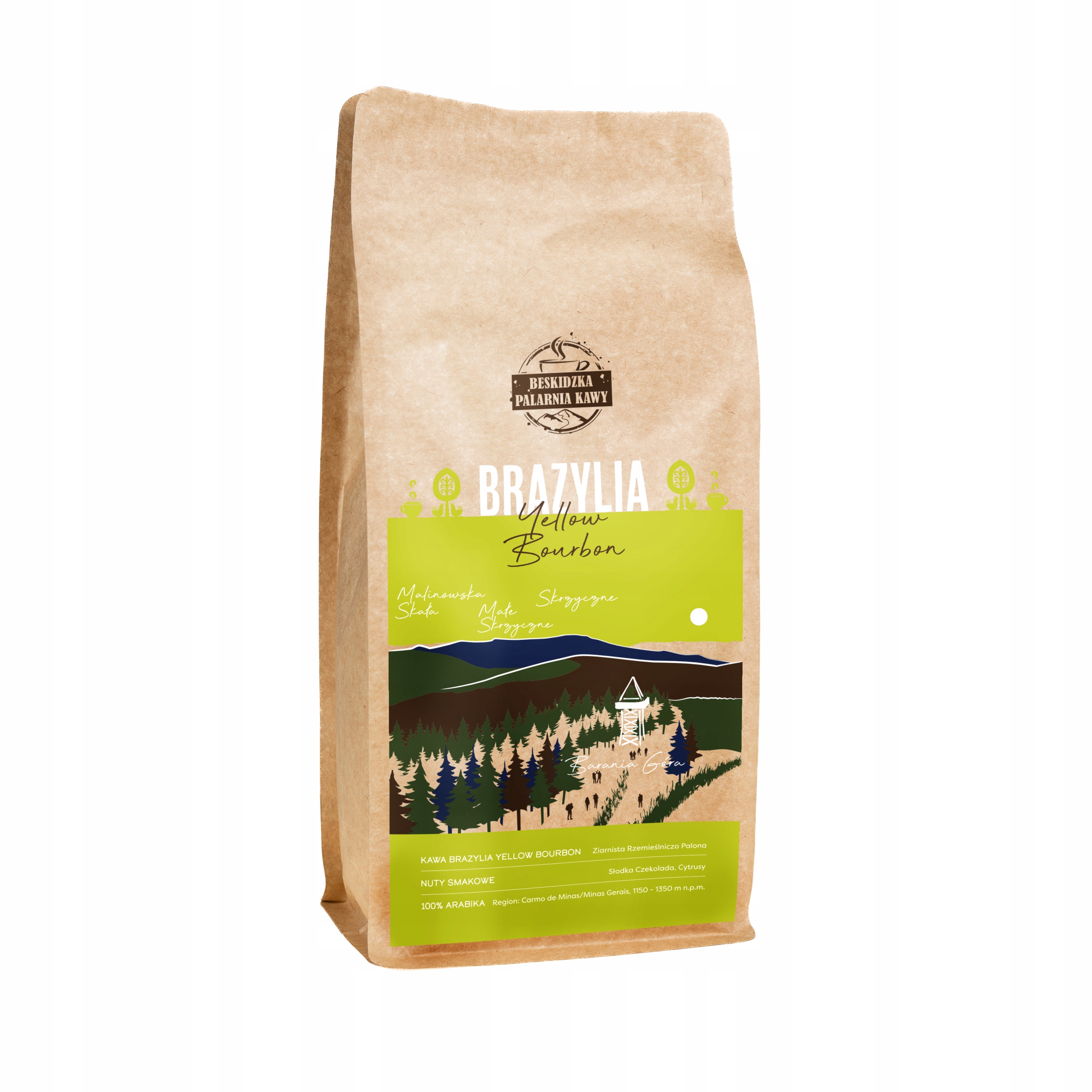 Levně Káva Zrnková Brazílie Yellow Bourbon 1KG 100% Arabica Speciality