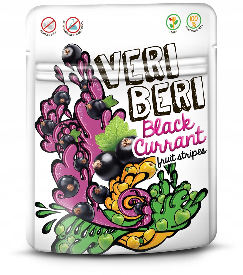 Bezglutenowe żelki czarna porzeczka VERI BERI 50g — 3