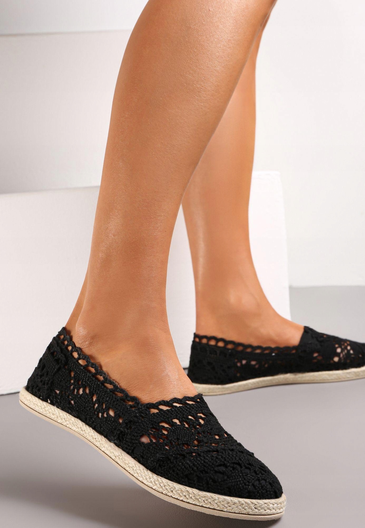 Czarne Espadryle 38