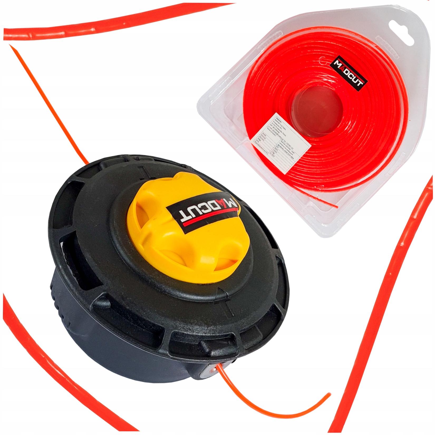 GŁOWICA ŻYŁKOWA DO KOSY SPALINNOWEJ AUTOMATYCZNA + ZESTAW ŻYŁKA 2,6MM 65m