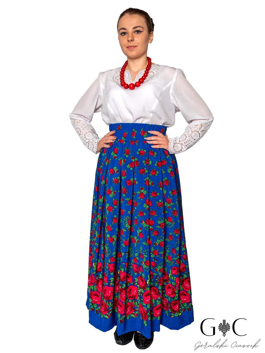 

spódnica góralska Długa regionalna Folkowa Maxi