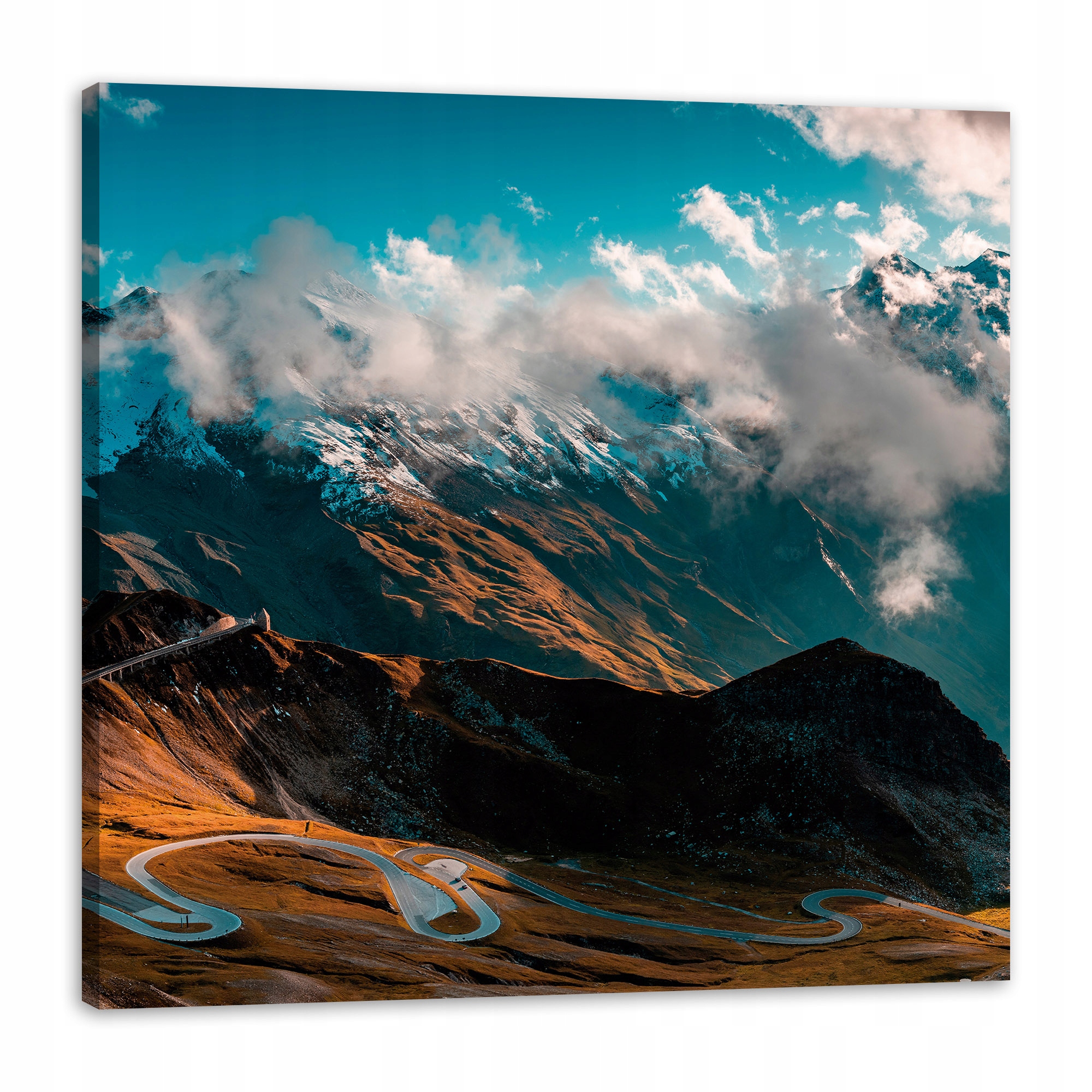 Obraz na plátně Sněhové hory Vrcholy mraků Příroda 90x90 cm