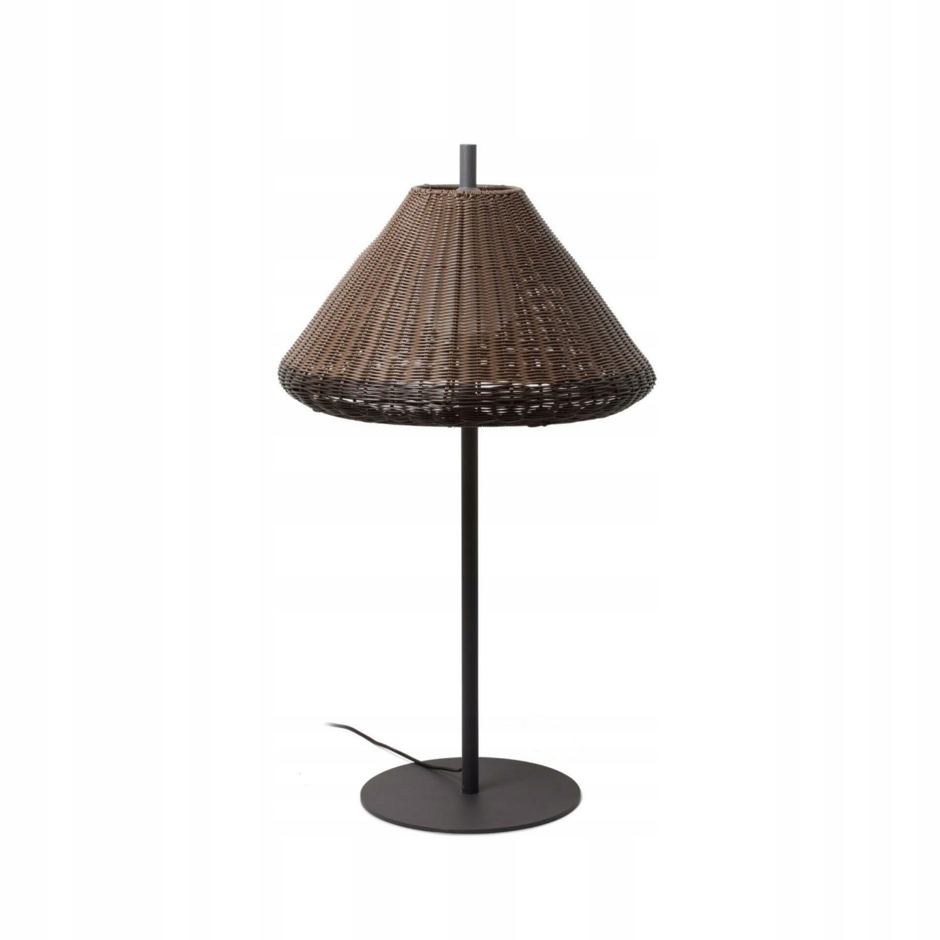 Faro Saigon šedá/hnedá vonkajšia stojaca lampa 1M W70, E27, IP65