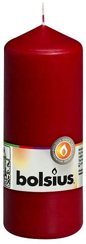 

Bolsius Świeca Klasyczna Pieńkowa 150/58 Bordowa