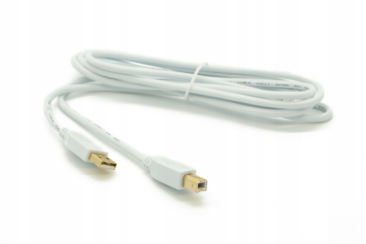 TYPHOON KABEL PRZEWÓD DO DRUKARKI USB-A USB-B POZŁACANY 2M