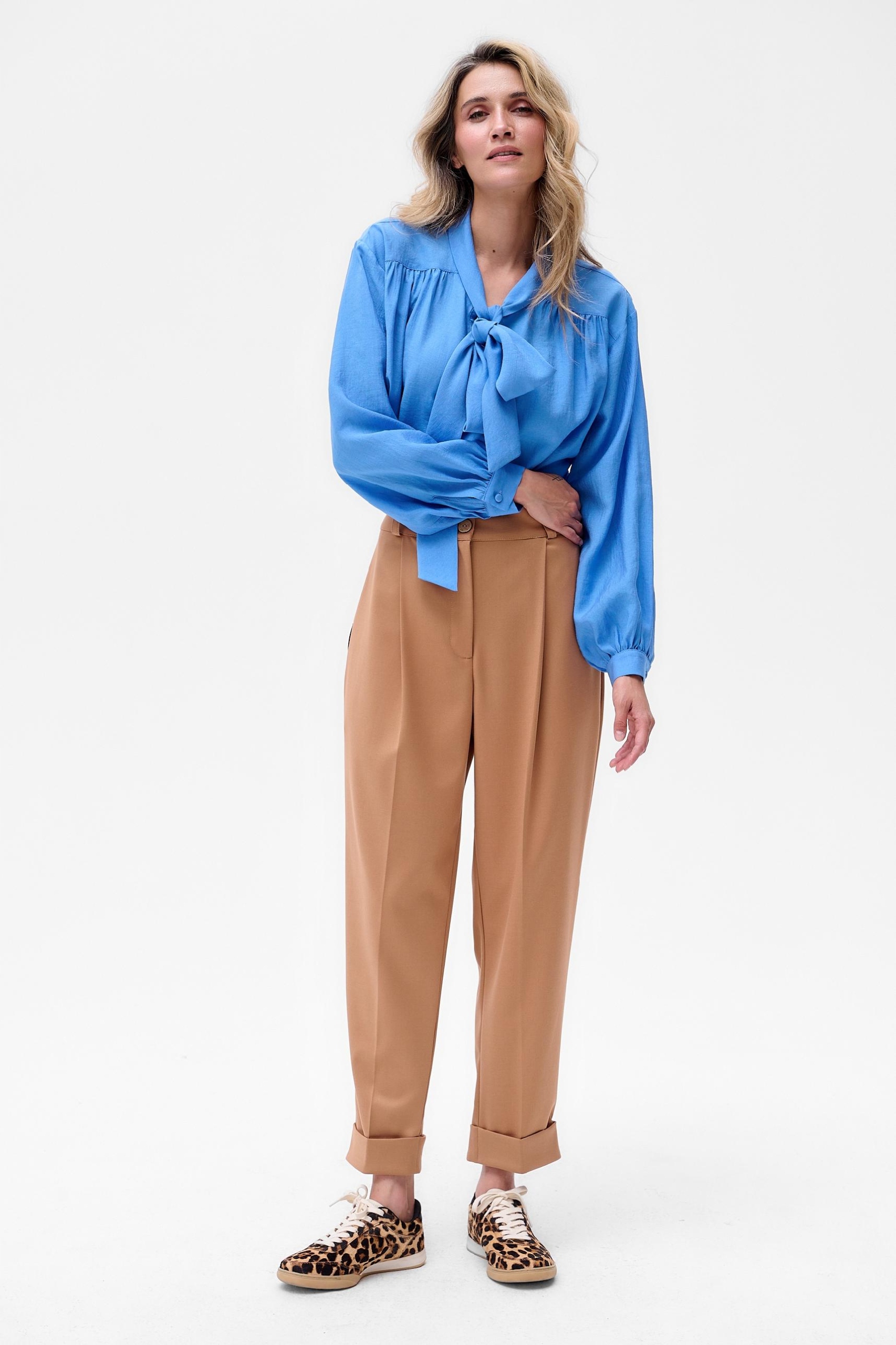 Dámské kalhoty Hilton blue shadow Camel vel 44