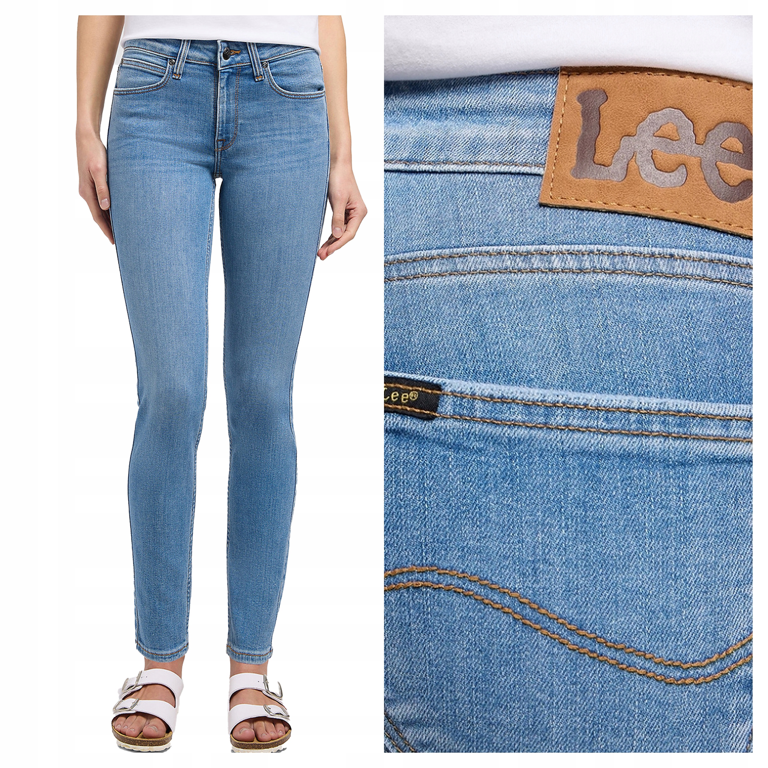 Dámské Úzké Nohavice džíny Lee Scarlett W32 L31