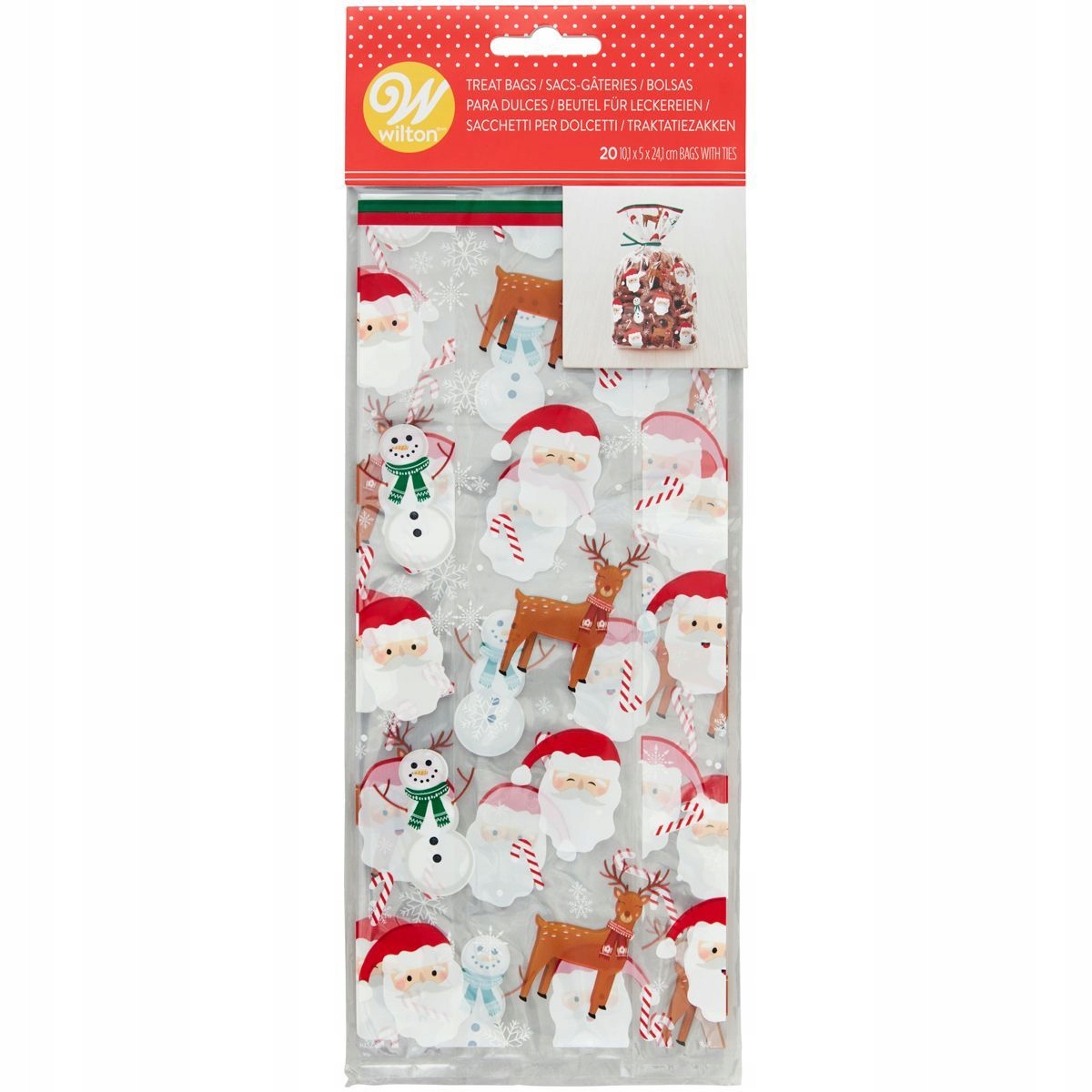 

Torebki na słodycze Wilton Christmas mix 20szt