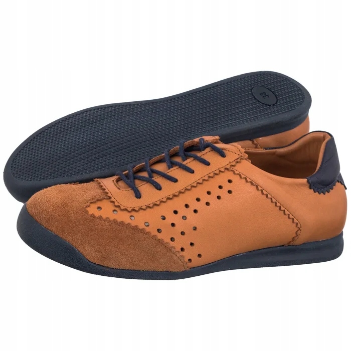 Dámské kožené polobotky Artiker 58C2615 Hnědé