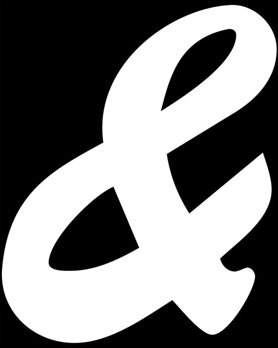 

Plakat na ścianę Znak Litera Symbol And Bw 40x50cm