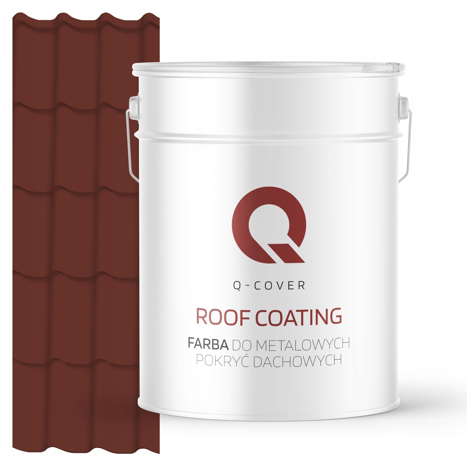 Farba Na Kovové Strechy Z Ocele Hnedá Červená Ral 8012 10 L Matná