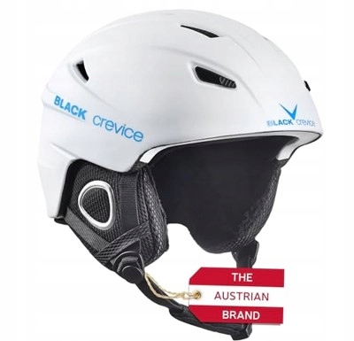 Lyžařská přilba Black Crevice Kitzbuhel Matt white/blue, velikost 55-56 cm