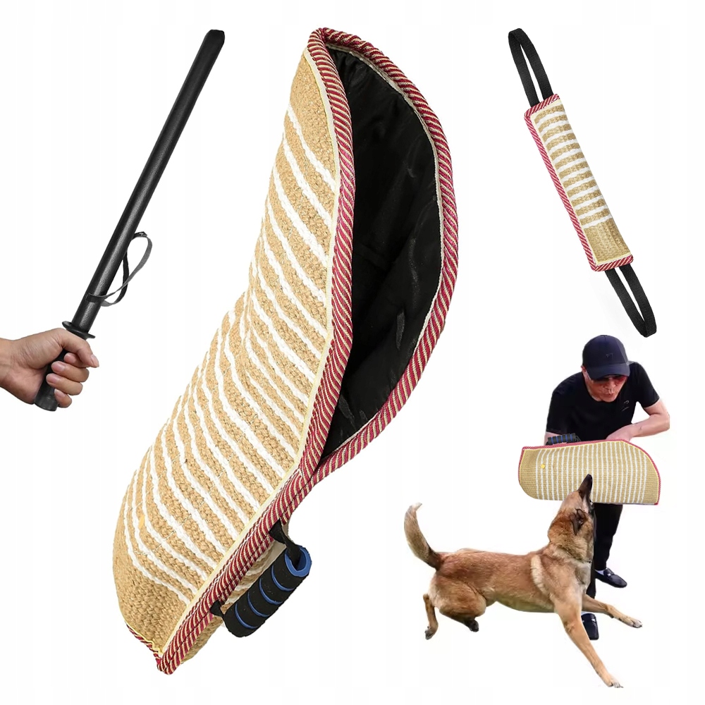 Pracovní Psi Výcvik Kousněte Rukáv Tréninkový Rukáv Podložka Z Juty Tvrdá