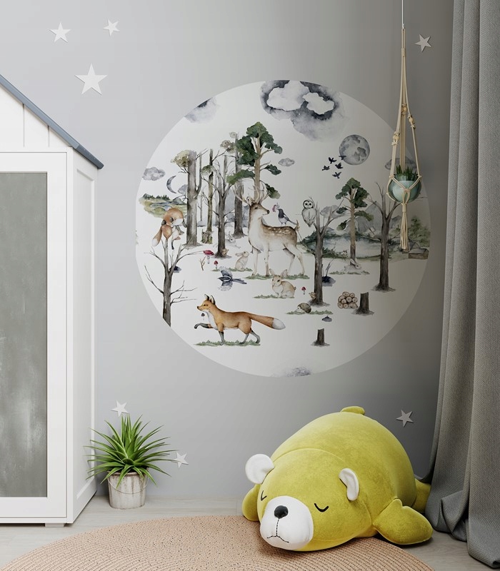 Fototapeta na kole Žirafa na kole 120 cm