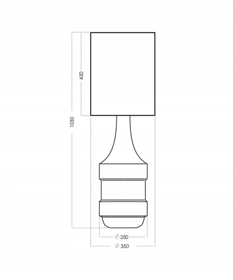 Lampa stołowa BIARITZ GOLD L223181335 - 4Concepts Długość/wysokość 102 cm
