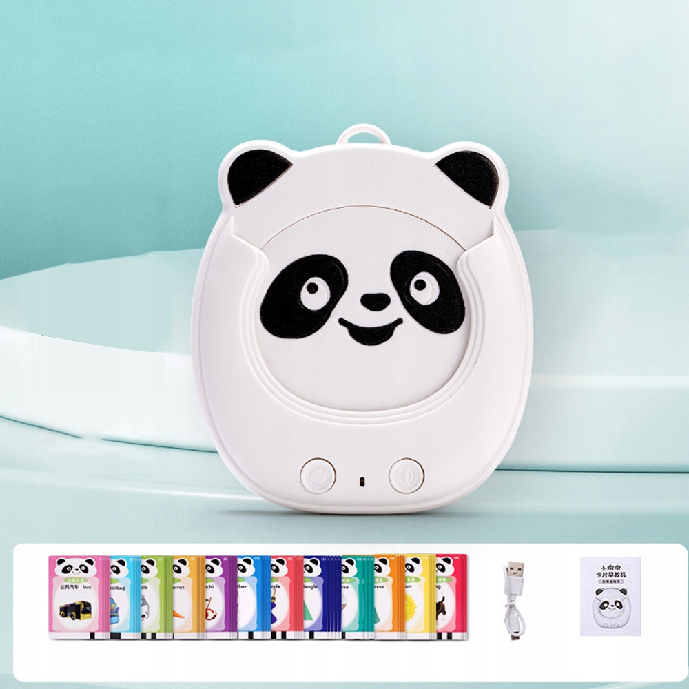 MÓWIĄCE FISZKI NAUKA ZABAWKI CZYTNIK KART SŁÓWKA DO NAUKI 112 KARTY Kolor dominujący biel