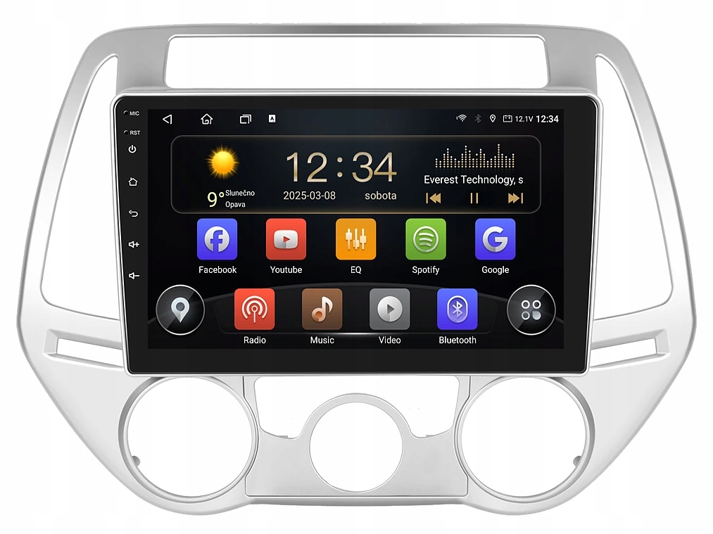 Isudar 2DIN autorádio T72-IEV91 Android, Hyundai i20