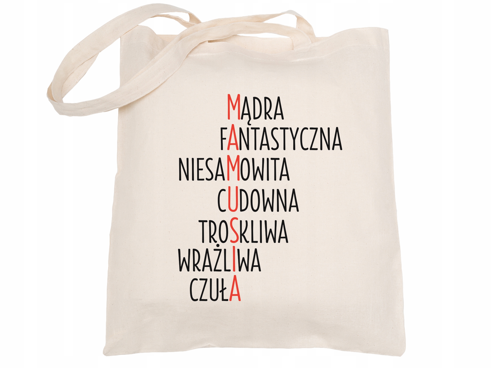 

Torba bawełniana na Dzień Matki Mamy Eko