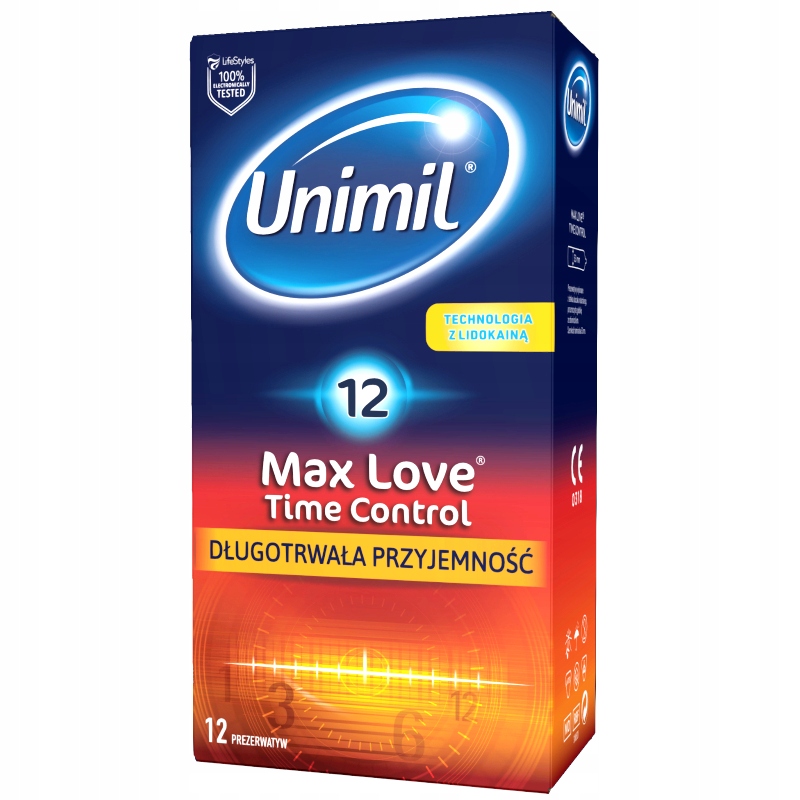 

Prezerwatywy Unimil Max Love przedłużające 12 szt