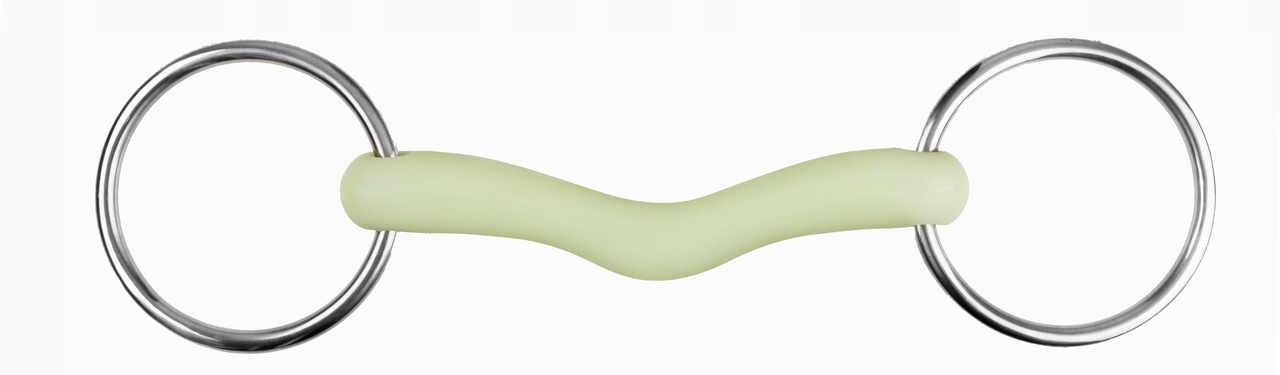 Wędzidło Happy AppleBit proste profilowane smakowe-jabłkowe 11,5cm