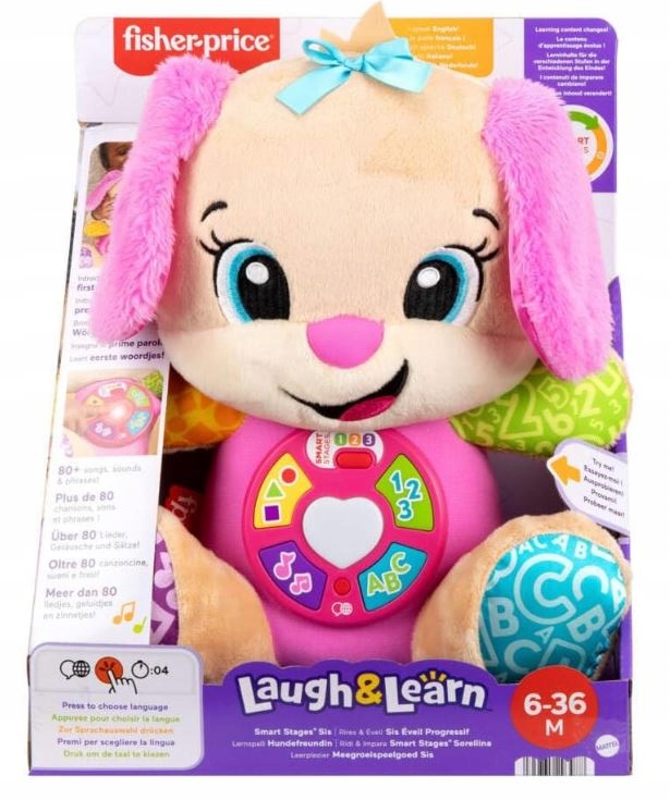 Fisher Price JFD31 Siostra Szczeniaczka Uczniaczka Wersja pięciojęzyczna