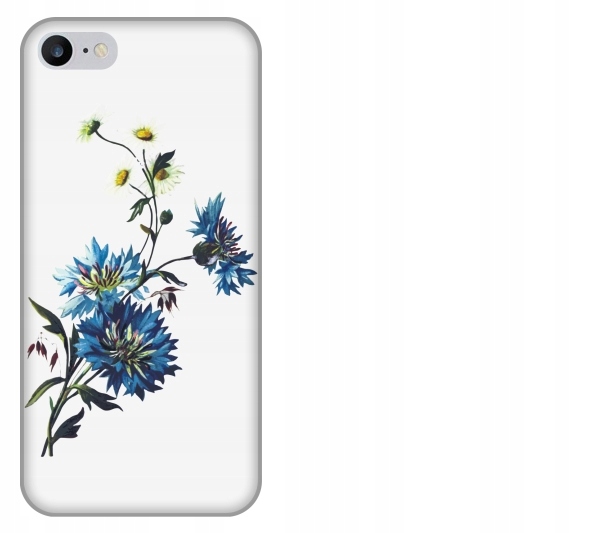 

Etui pokrowiec iPhone 8 Kwiat niebieski akwarela