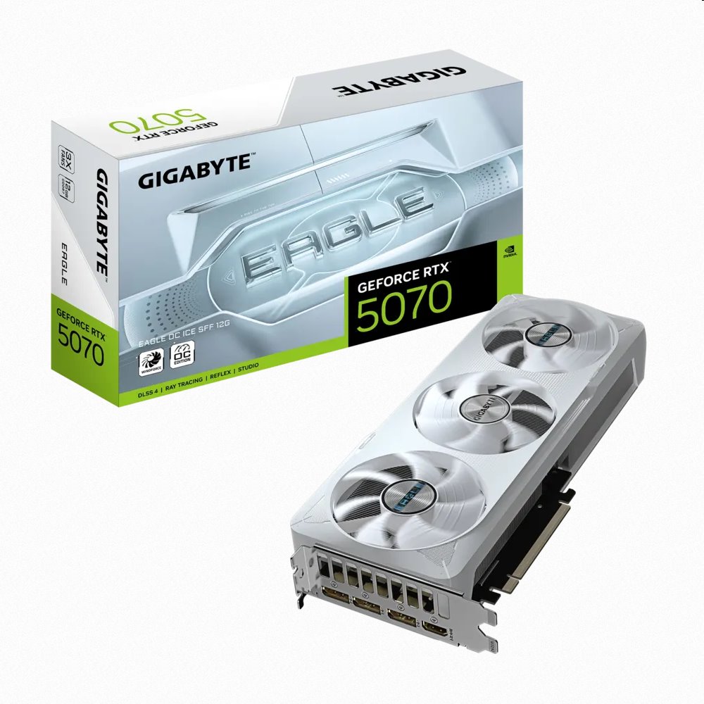 Gigabyte GeForce Rtx 5070 Eagle Oc Ice Sff 12G GV-N5070EAGLEOC ICE-12GD