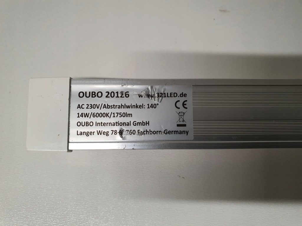 LAMPA NATYNKOWA ŚWIETLÓWKA OUBO 20126 14W 6000K 1750LM 91CM ## Marka V-tac